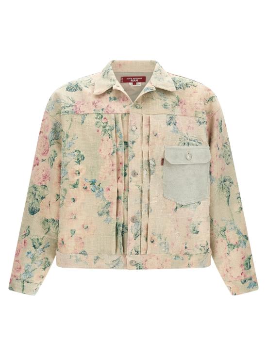  와타나베 준야 패딩 X 리바이스 플로럴 자카드 다운 재킷 멀티컬러