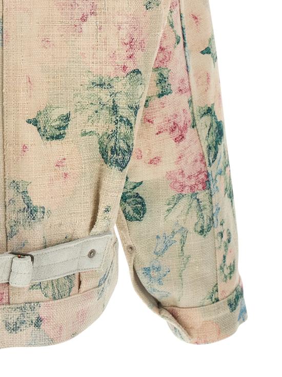  와타나베 준야 패딩 X 리바이스 플로럴 자카드 다운 재킷 멀티컬러 - JUNYA WATANABE