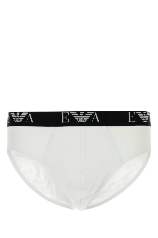  엠포리오 아르마니 언더웨어 스트레치 코튼 브리프 세트 화이트