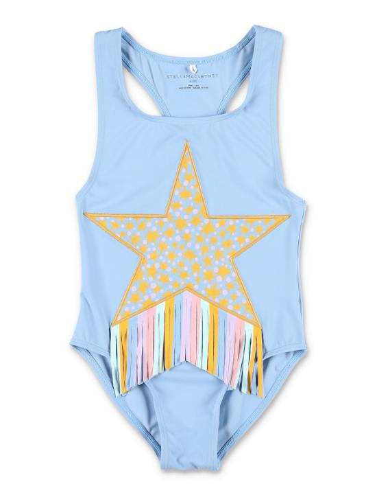  [키즈] 스텔라 맥카트니 수영복/비치웨어 스텔라 매카트니 아동용 스타 그래픽 원피스 수영복 (아주르 색상)