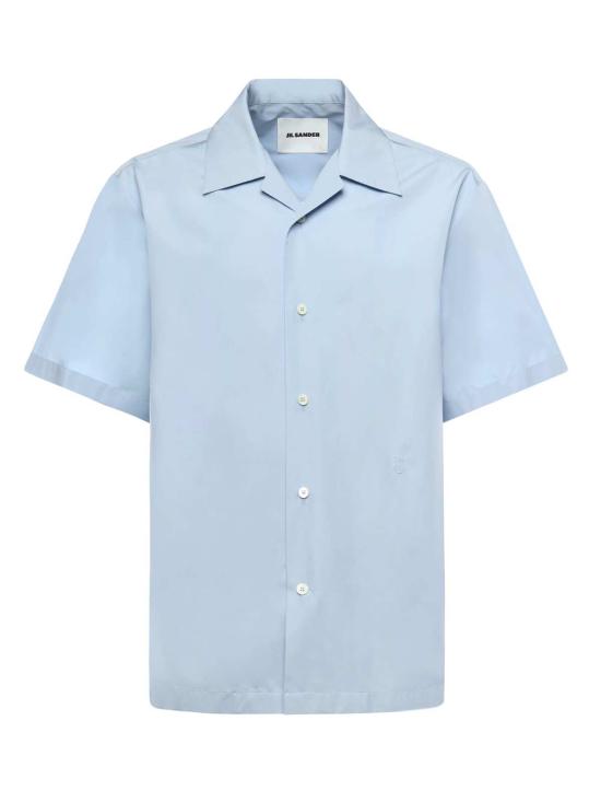  질샌더 셔츠 질 샌더 코튼  파우더 블루