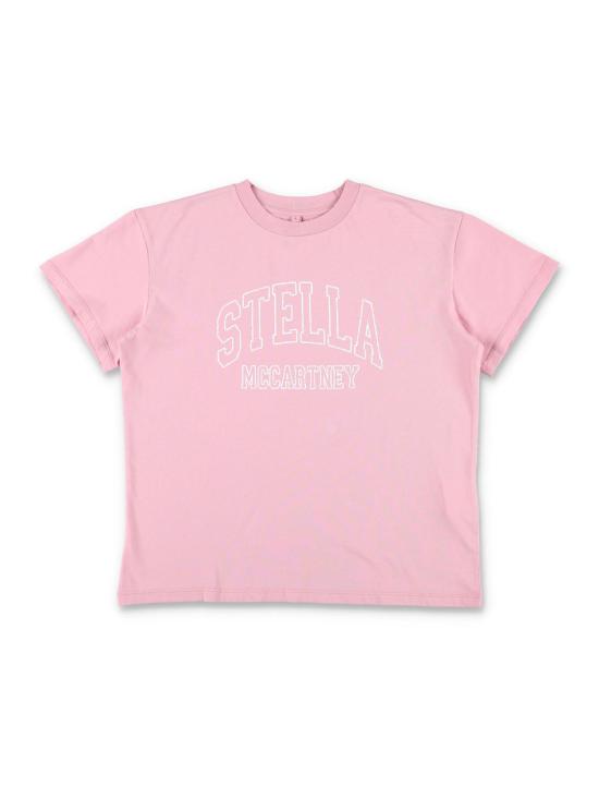  [키즈] 스텔라 맥카트니 탑 스텔라 매카트니 로고 티셔츠 (장미) (어린이용)