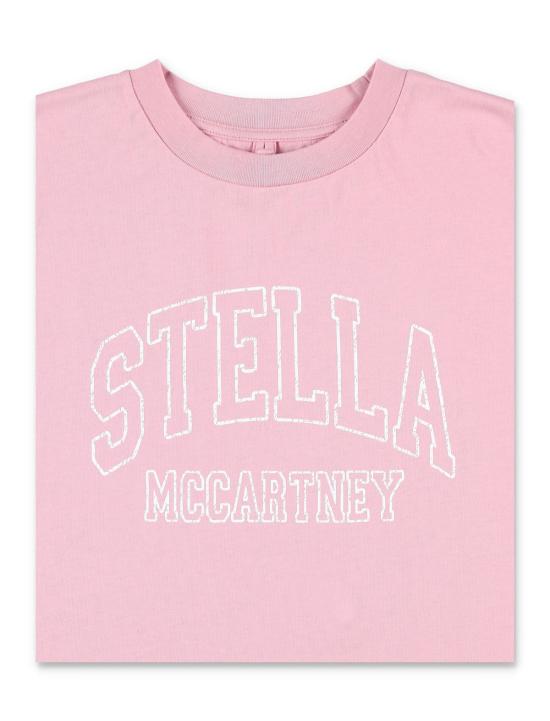  [키즈] 스텔라 맥카트니 탑 스텔라 매카트니 로고 티셔츠 (장미) (어린이용) - STELLA MCCARTNEY