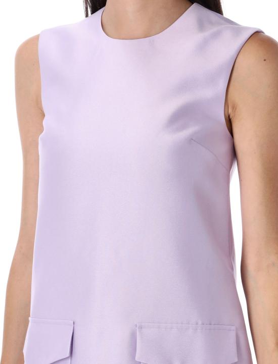  셀프 포트레이트 숏 원피스 타프타 미니 드레스 라일락 - SELF PORTRAIT