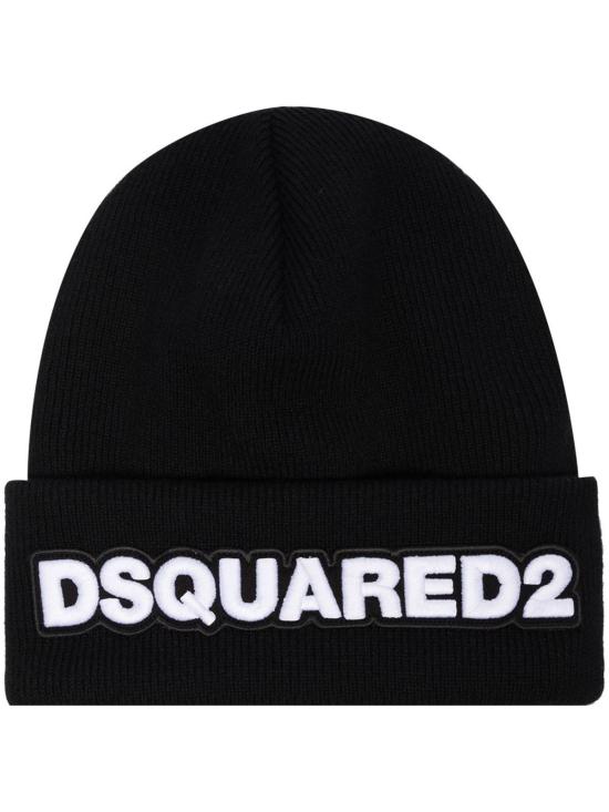  디스퀘어드2 모자 Dsquared2 니트  블랙