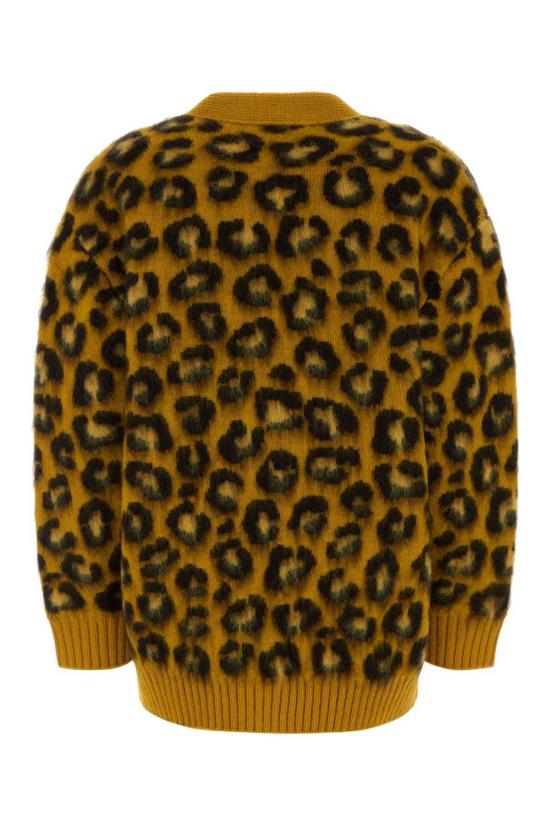  보테가베네타 가디건 보테가 베네타 자수 울 블렌드 오버사이즈  에그요크퐁당 - BOTTEGA VENETA