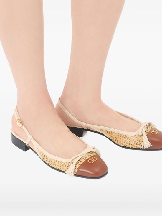 26SS 발렌티노 가라바니 플랫 슈즈 WS0MH0GXR BK3 NATURALE TOBACCO - VALENTINO GARAVANI