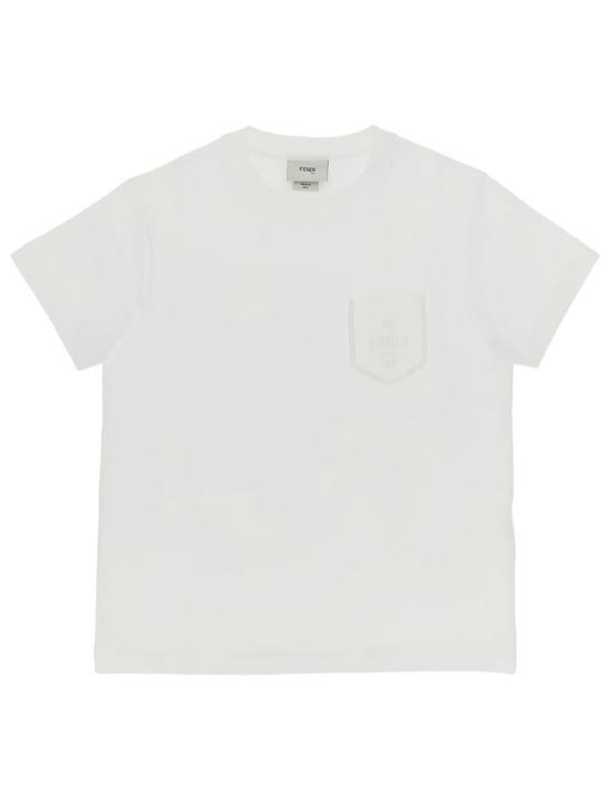 26SS [키즈] 펜디 티셔츠 JFI411 7AJ F0TU9 GESSO