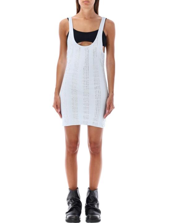  디 아티코 숏 원피스 아티코 저지 미니 드레스 스트라스