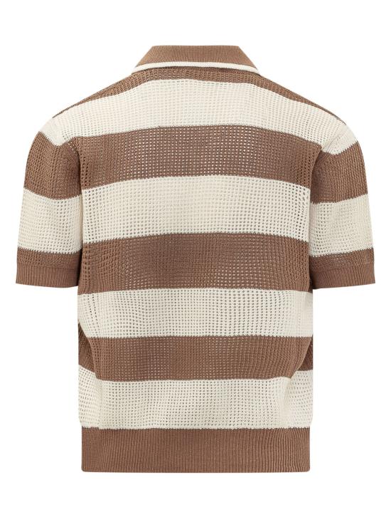 26SS 아토모 팩토리 폴로 티셔츠 PE26AFU10U 703 MARRONE PANNA - ATOMO FACTORY