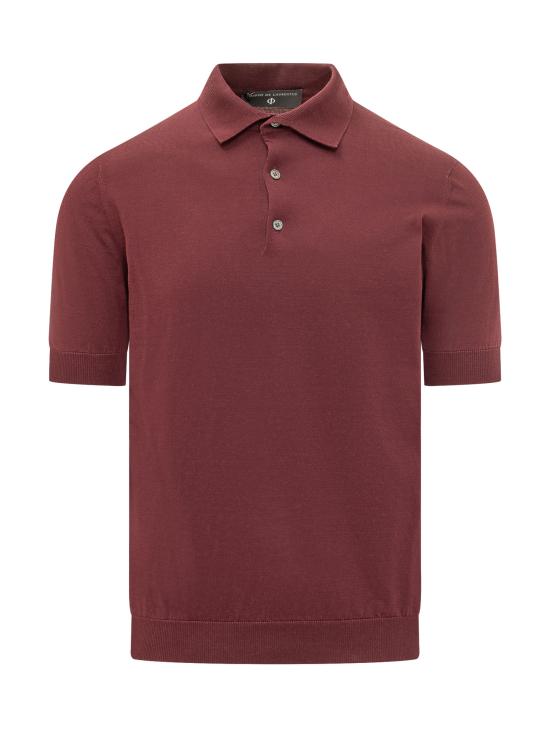 26SS 필리포 드 로렌티스 폴로 티셔츠 PL1MCCR14R 380 BORDEAUX