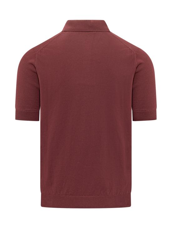 26SS 필리포 드 로렌티스 폴로 티셔츠 PL1MCCR14R 380 BORDEAUX - FILIPPO DE LAURENTIIS