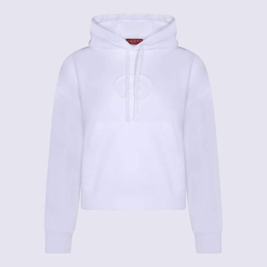  구찌 스웨터 풀오버 후드티 화이트