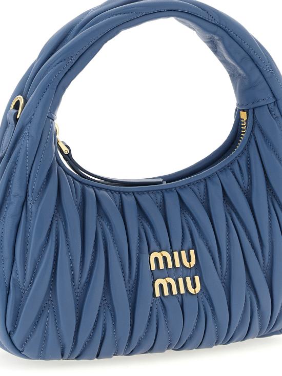 26SS 미우미우 마틀라쎄 완더 레더 토트백 5BC125VOOYAN88F0V98 Light Blue - MIU MIU