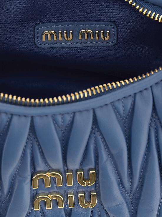 26SS 미우미우 마틀라쎄 완더 레더 토트백 5BC125VOOYAN88F0V98 Light Blue - MIU MIU