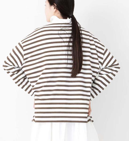  Véritécoeur 긴팔 티셔츠 보더 긴팔 탑 - OTHER BRANDS