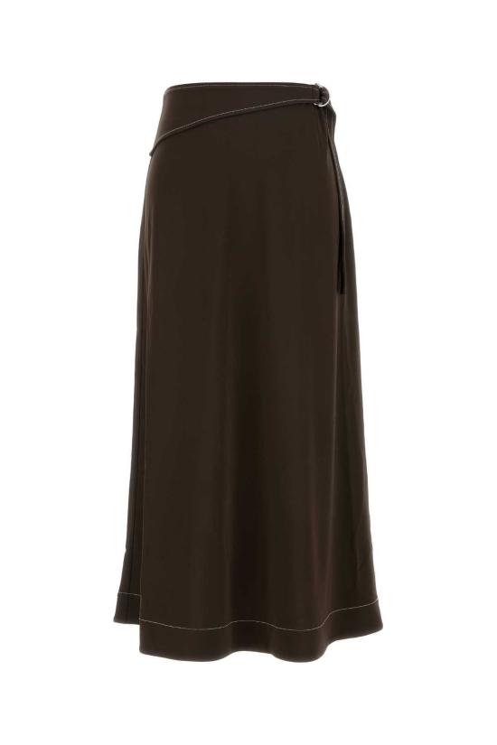  토리버치 스커트 비스코스  브라운