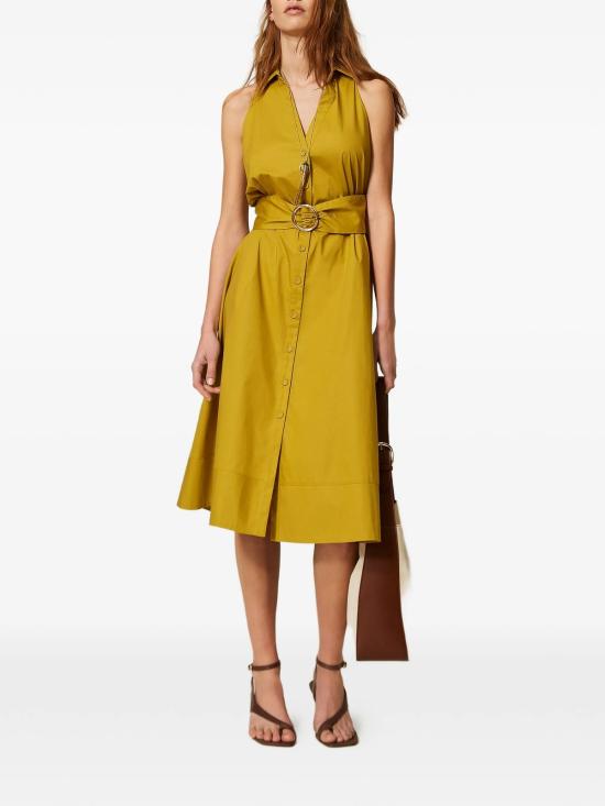  트윈셋 원피스 아비토 드레스 그린 - TWINSET