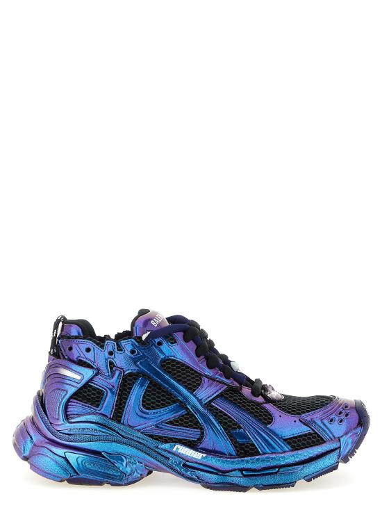 26SS 발렌시아가 러너 이리디센트 스니커즈 772774WRNBT4000 Blue