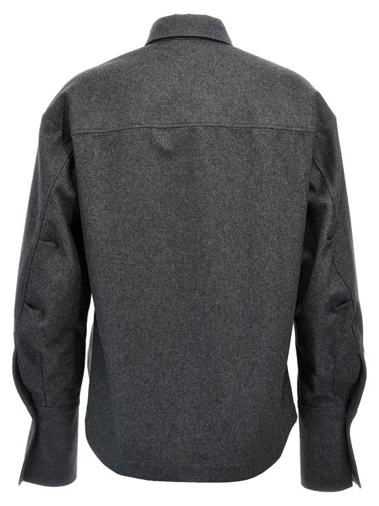  디 아티코 탑 아티코 엘리자 울 셔츠 그레이 - THE ATTICO