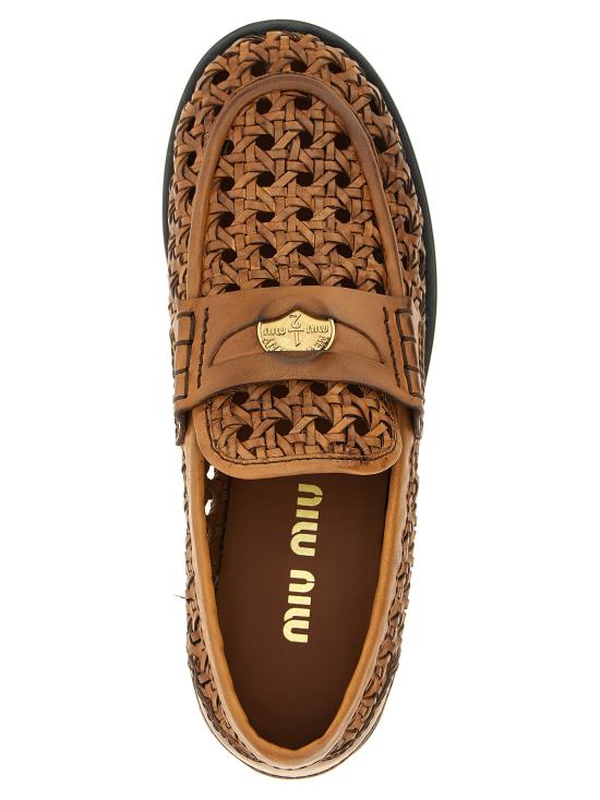 26SS 미우미우 로퍼 5D683EF0153ZN7F0046 Brown - MIU MIU