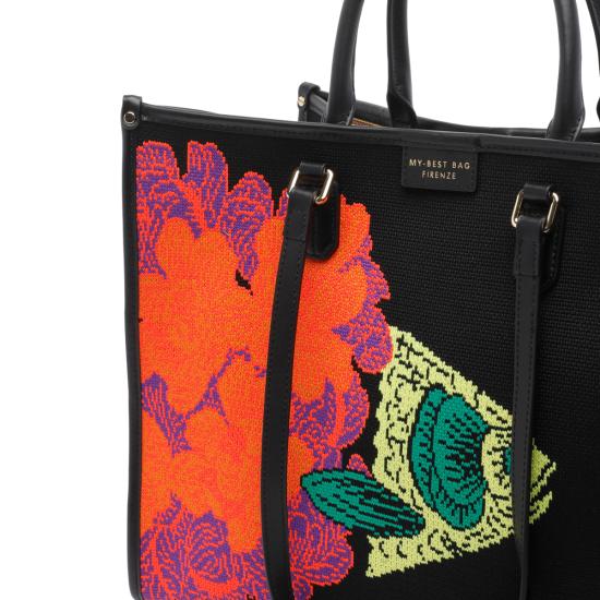 26SS 마이 베스트 백 토트백 2009 FISH FLOWERS Black - MY BEST BAG