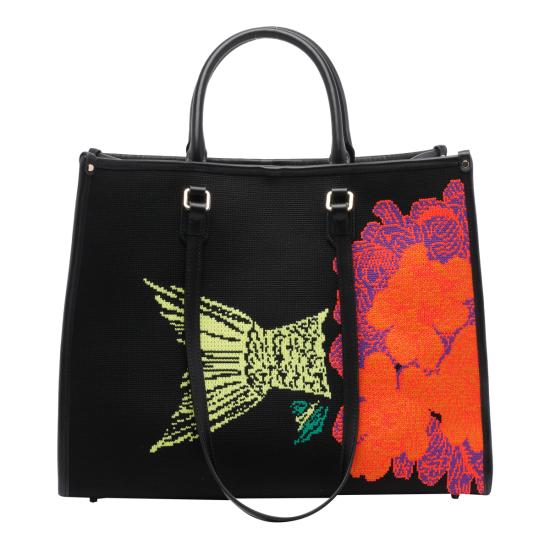 26SS 마이 베스트 백 토트백 2009 FISH FLOWERS Black - MY BEST BAG