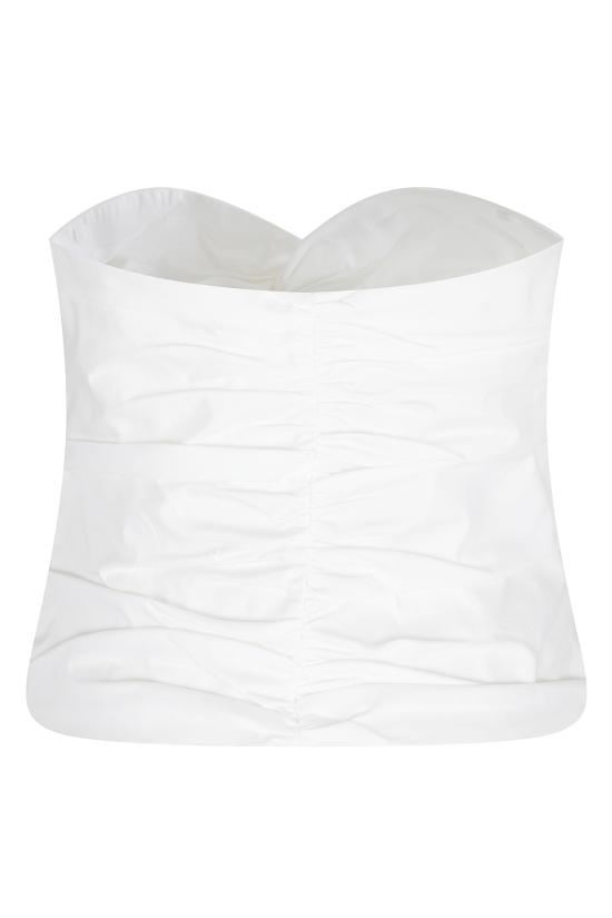  조나단 심카이 블라우스 코넬리아 코튼 탑 화이트 - JONATHAN SIMKHAI