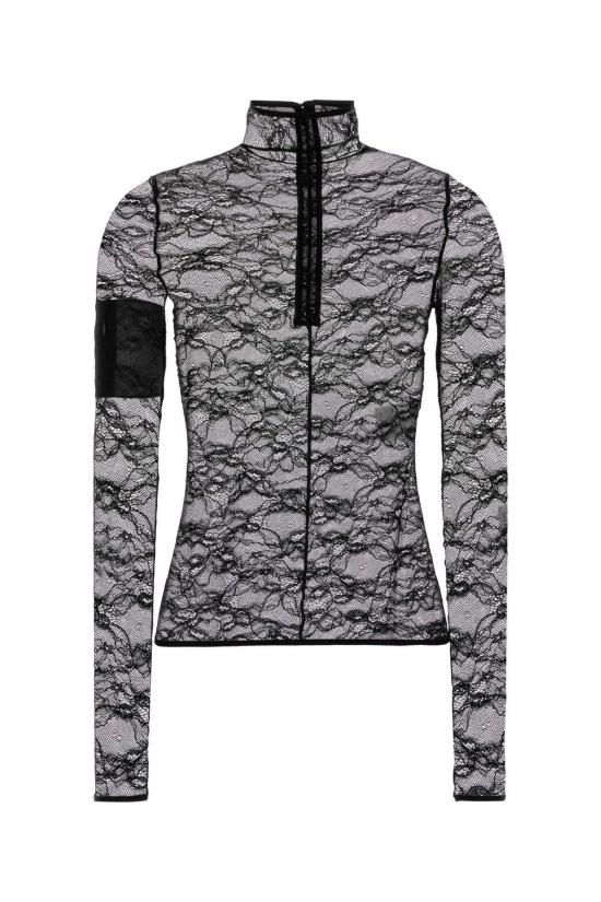  쿠레쥬 블라우스 쿠레지 스트레치 레이스 탑