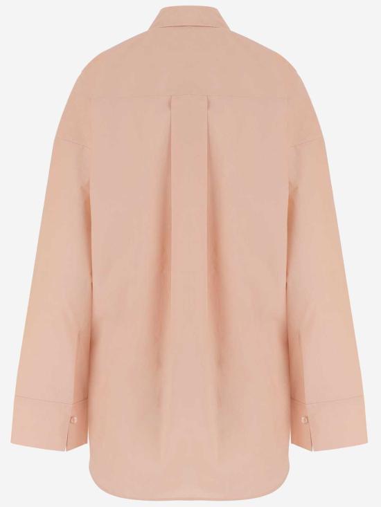  바이말렌비거 탑 By Malene Birger 유기농 면 오버사이즈 셔츠 핑크 - BY MALENE BIRGER