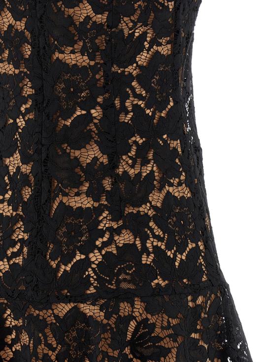  셀프 포트레이트 숏 원피스 레이스 크리스탈 드레스 블랙 - SELF PORTRAIT