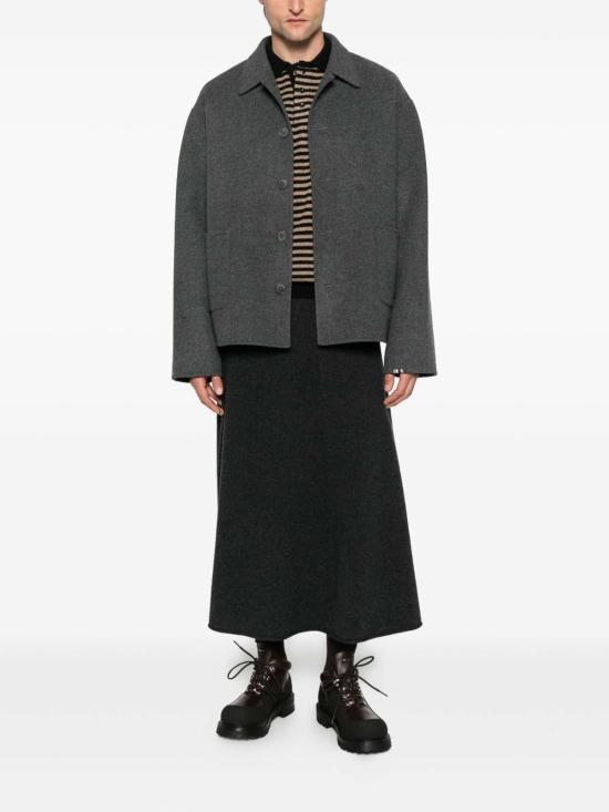 25FW 익스트림캐시미어 롱 스커트 EASESHADOW Dark Grey - EXTREME CASHMERE