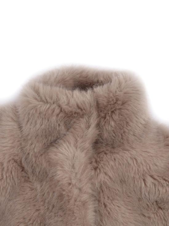  끌로에 코트 Chloé Chlo 인조 퍼  브라운 - CHLOE