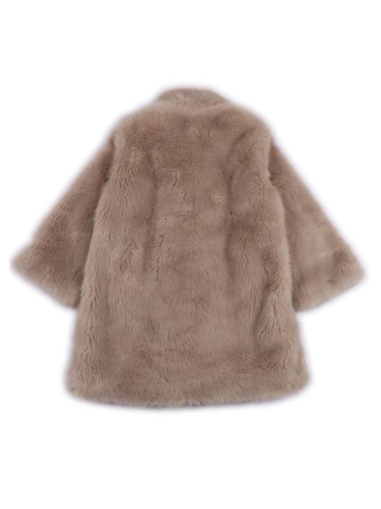  끌로에 코트 Chloé Chlo 인조 퍼  브라운 - CHLOE