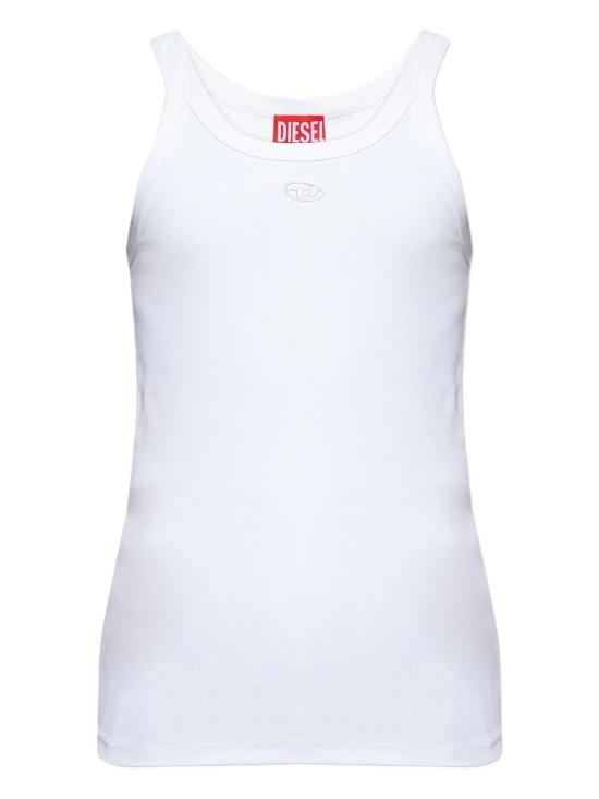  디젤 탑 T 와이프 Dco 티셔츠 화이트