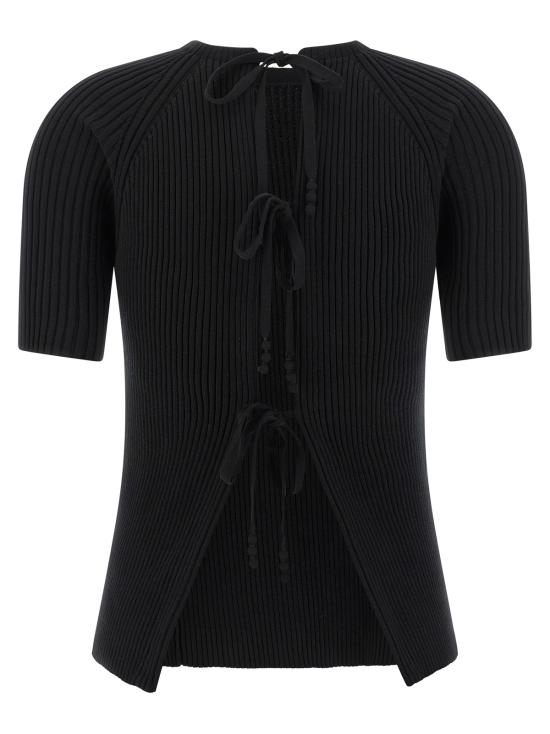  토리버치 스웨터 토리 버치 백 클로저  블랙 - TORY BURCH