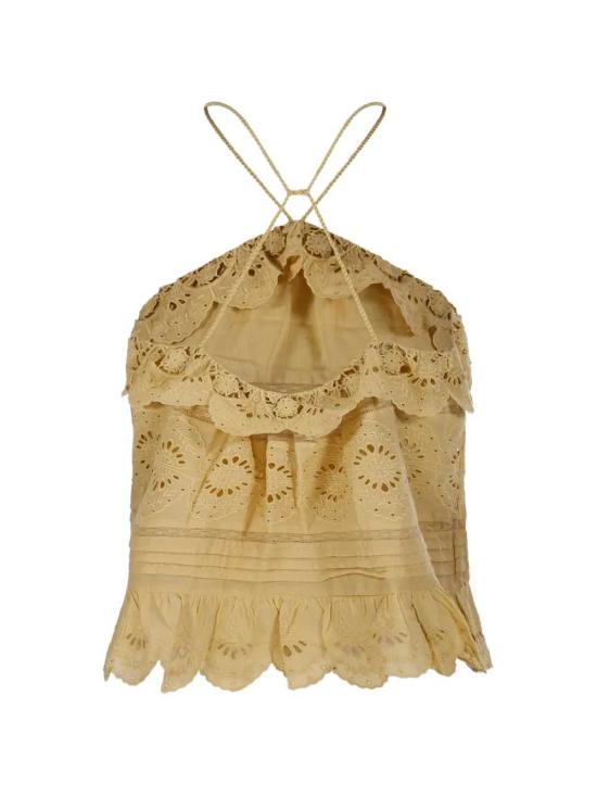 26SS 이자벨마랑에뚜왈 탑 HT0769FAD1J05E LIGHT OCHRE - ISABEL MARANT ETOILE