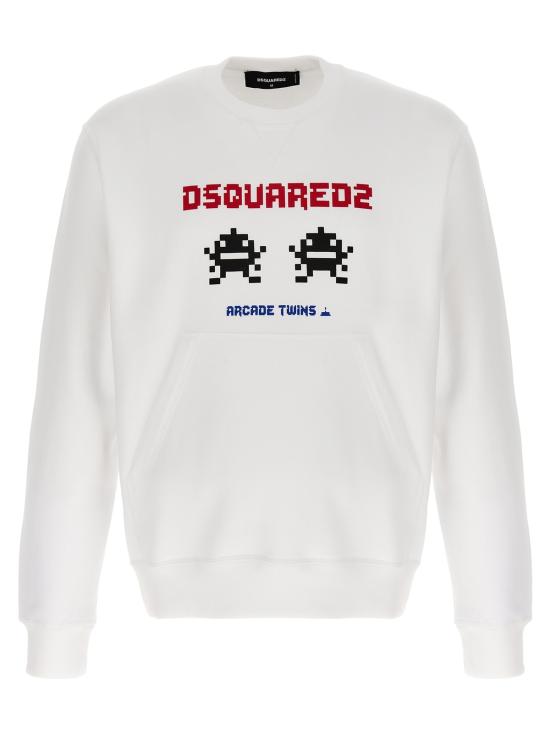  디스퀘어드2 스웨터 Dsquared2 쿨핏 스웨트셔츠 화이트