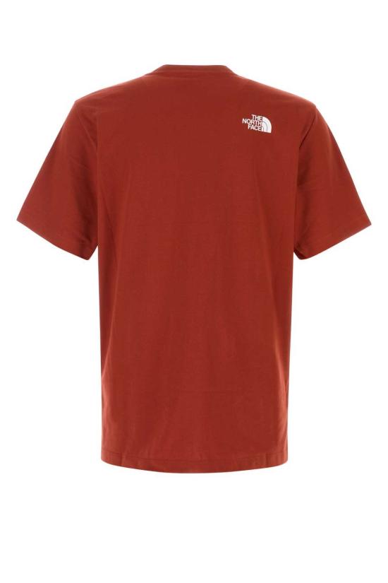  노스페이스 탑 코튼 블렌드 티셔츠 아이언 클레이 - NORTH FACE