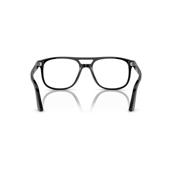 26SS 페르솔 안경 0Po3329v 볼드한 직사각형 더블 브릿지 디자인 안경 - PERSOL