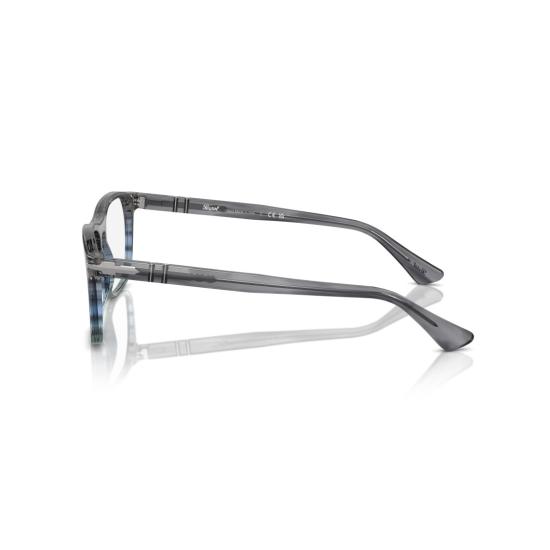 26SS 페르솔 안경 0Po3344v 직사각형 아세테이트 안경테 (키홀 브릿지) - PERSOL