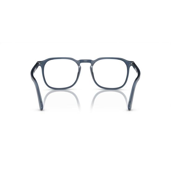 26SS 페르솔 선글라스 0Po3337v 반투명 아세테이트 사각 프레임 안경 (실버 포인트) - PERSOL