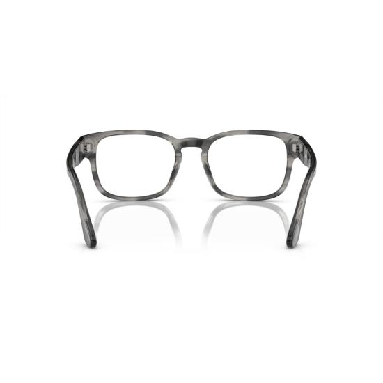26SS 페르솔 안경 0Po3334v 반투명 아세테이트 직사각형 안경테 (금속 디테일 포함) - PERSOL