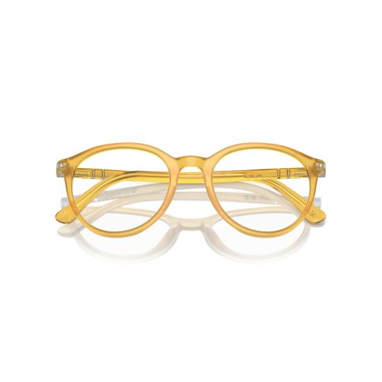 26SS 페르솔 안경 0Po3353v 반투명 노란색 아세테이트 안경테 (둥근 모양) - PERSOL