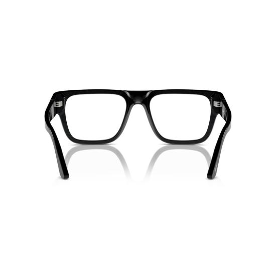26SS 페르솔 안경 0Po3348v 실버 화살표 디테일이 있는 직사각형 아세테이트 - PERSOL