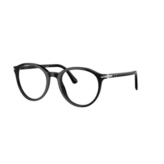 26SS 페르솔 선글라스 0Po3353v 은은한 실버 포인트가 돋보이는 클래식 원형 프레임 안경 - PERSOL