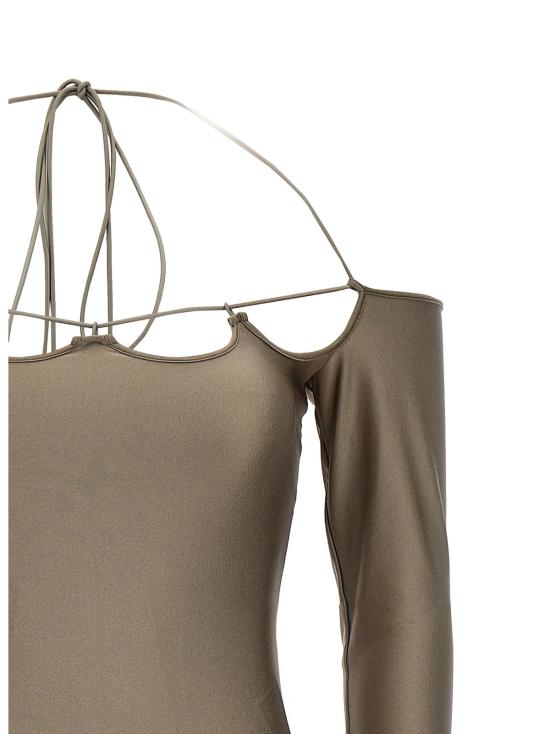  디 아티코 원피스 아티코 리나 드레스 브라운 - THE ATTICO