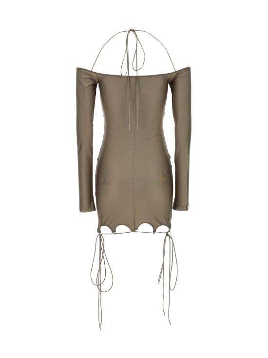  디 아티코 원피스 아티코 리나 드레스 브라운 - THE ATTICO