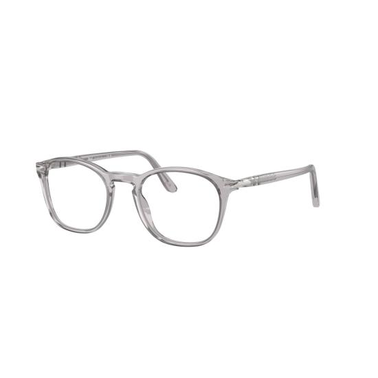 26SS 페르솔 선글라스 0Po3007v 스모키 그레이 틴트 반투명 아세테이트 안경 - PERSOL