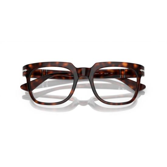 26SS 페르솔 안경 0Po3325v 사각 프레임 아세테이트 안경테 (호피 무늬) - PERSOL